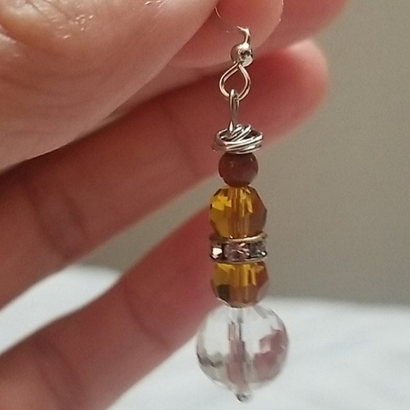 Sandstone Swarovski Faceted assymetrical 😘 - Picture 4 of 4